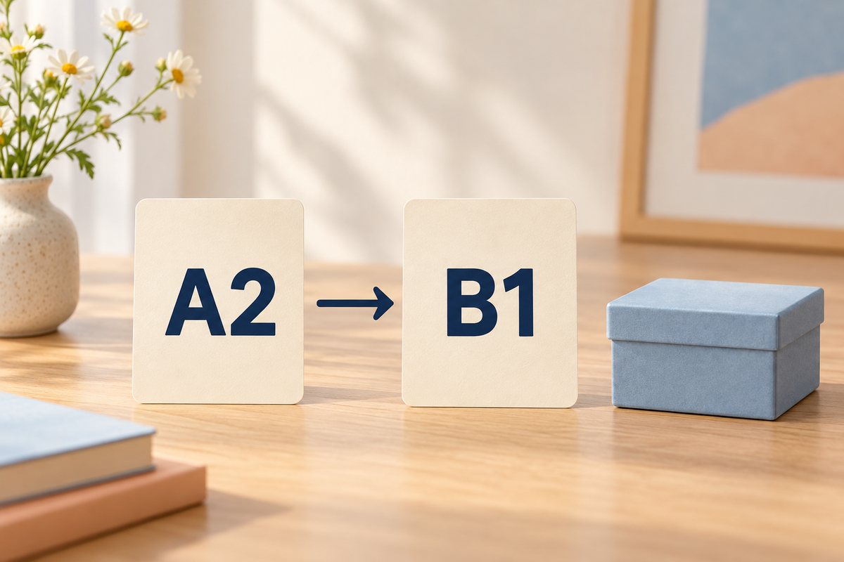 位置卡A2经向右箭头指向B1，表示本次拟定的移动方向