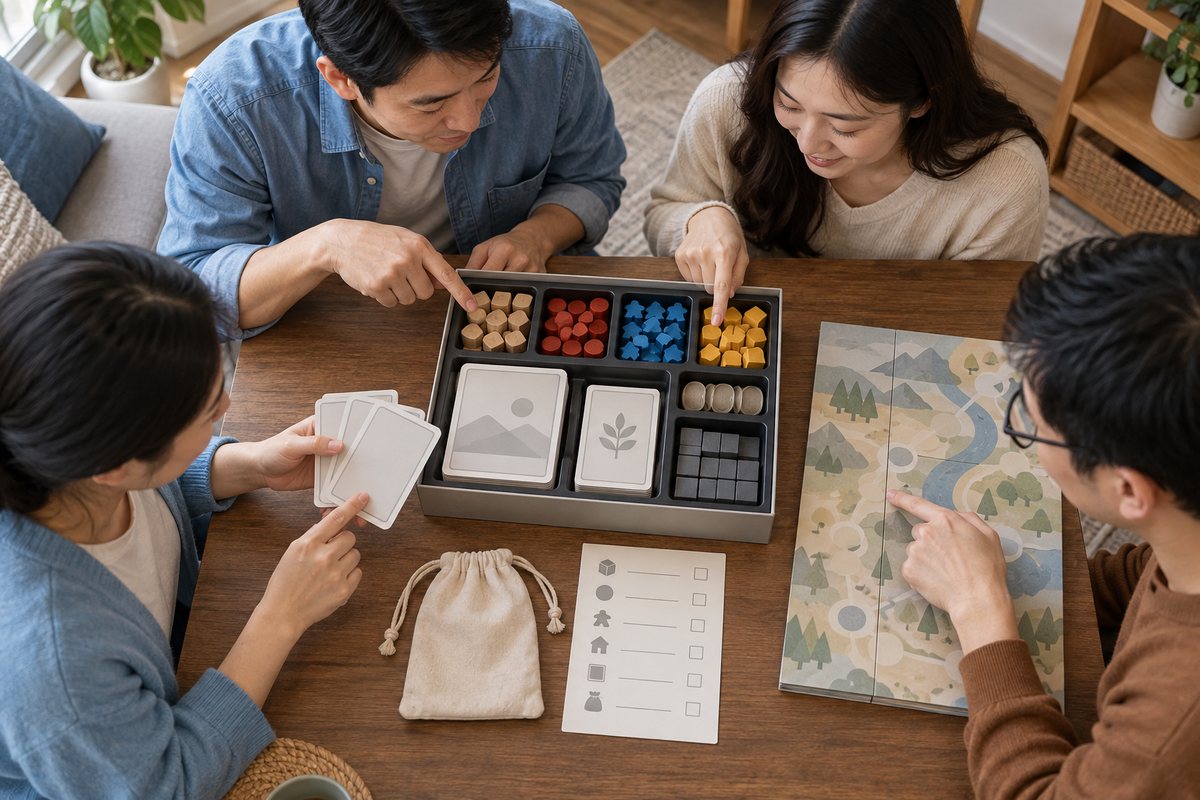 借出桌游前将棋盘卡牌和棋子袋分开核对